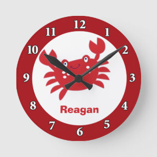 Personalisierte Uhr der Rotkrebsmauer (rote Grenze
