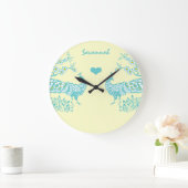 Personalisierte Uhr der Vogelmauer von Aquacock (Zuhause)