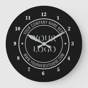 Personalisierte Uhr für die  Firmenlogos