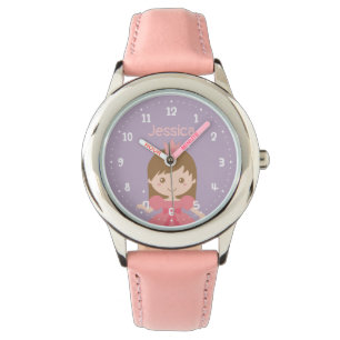 Personalisierte Uhr für süße kleine Prinzessinnen