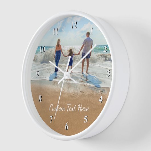 Personalisierte Uhr mit benutzerdefiniertem Text (Winkel)