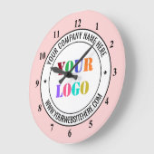 Personalisierte Uhr mit Ihrem Firmenlogo und Text (Winkel)
