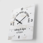 Personalisierte Uhr und die zwei sollen eins werde (Winkel)