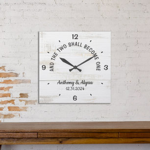 Personalisierte Uhr und die zwei sollen eins werde