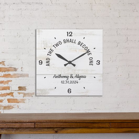 Personalisierte Uhr und die zwei sollen eins werde
