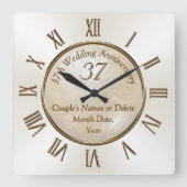 Personalisierte Uhr zum 37-jährigen Geburtstag, Al (Vorderseite)