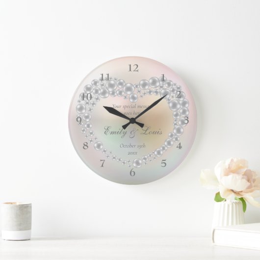 Personalisierte Uhr zur Hochzeitszeit (Zuhause)