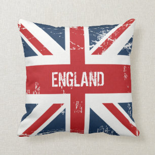 Personalisierte UK-Flagge Union Jack Monogramm Nam Kissen