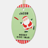 personalisierte ultimative Frisbekollektion Keramik Ornament (Links)