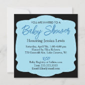 Personalisierte Ultraschallbild Babydusche Einladung (Rückseite)