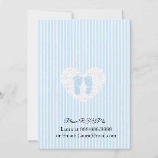 Personalisierte Ultrasound Baby Dusche Einladungen (Rückseite)