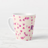 Personalisierte Umarmung mit fett 'R' Design Milchtasse (Linke Ecke)