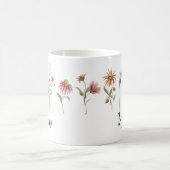 Personalisierte Umarmung mit Namen in Wildblume Fi Kaffeetasse (Mittel)