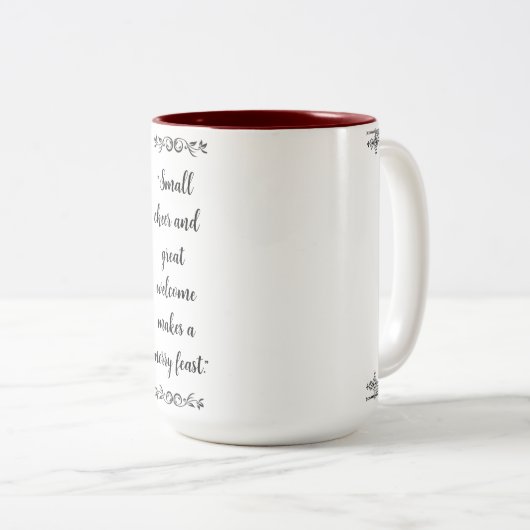 Personalisierte Umarmung Zweifarbige Tasse (VorderseiteRechts)