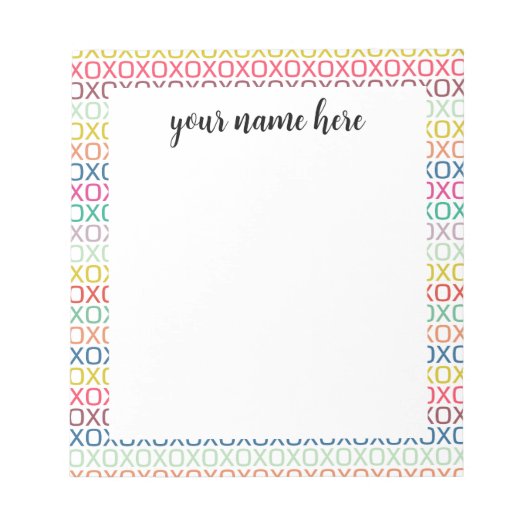 Personalisierte Umhänge und Kisses Notepad Notizblock (Vorderseite)