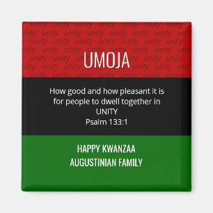 Personalisierte UMOJA Unity Happy Kwanzaa Magnet