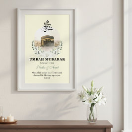 Personalisierte Umrah Mubarak Geschenke & Islamisc Poster