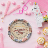 Personalisierte Unabhängigkeitstags-Feier Papier  Pappteller (Party)