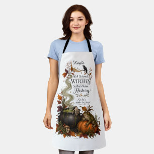 Personalisierte unartige Hexe Halloween  Schürze