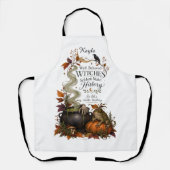Personalisierte unartige Hexe Halloween Schürze (Vorderseite)