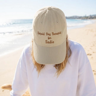 Personalisierte Unbezahlte Hundetherapeut-Mütze Be Bestickte Baseballkappe