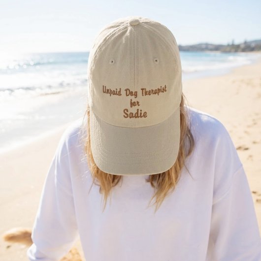 Personalisierte Unbezahlte Hundetherapeuten-Mütze  Bestickte Baseballkappe