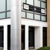 Personalisierte und 2-Foto-Jubiläums-Bannerfarben Banner (Äußeres Gebäude)