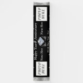 Personalisierte und 2-Foto-Jubiläums-Bannerfarben Banner (Vertikal)