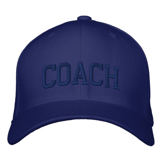Personalisierte und bestickte Coach Cap | Hat Bestickte Kappe (Vorderseite)