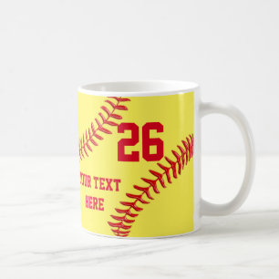 Personalisierte und billige Softball-Geschenke fü Kaffeetasse