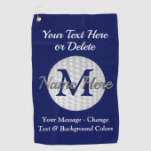 Personalisierte und mit Monogramm Golf-Tücher Golfhandtuch (Vorderseite)