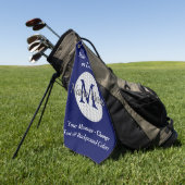 Personalisierte und mit Monogramm Golf-Tücher Golfhandtuch (Gras)