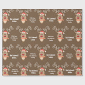 Personalisierte und Niedliche Rentiere Geschenkpapier (Flach)