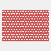 Personalisierte und rote und weiße Namen und Initi Geschenkpapier Set (Vorderseite 2)