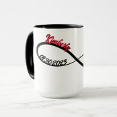 Personalisierte Unendlichkeit mit Herz Tasse (Vorderseite Links)