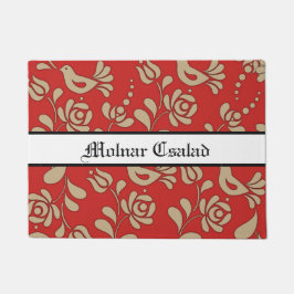 Personalisierte ungarische Eleganz Willkommen Fußmatte
