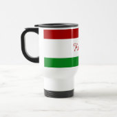 Personalisierte ungarische Flagge Reisebecher (Links)