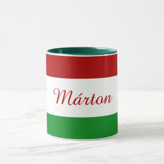 Personalisierte ungarische Flagge Tasse