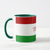 Personalisierte ungarische Flagge Tasse (Links)