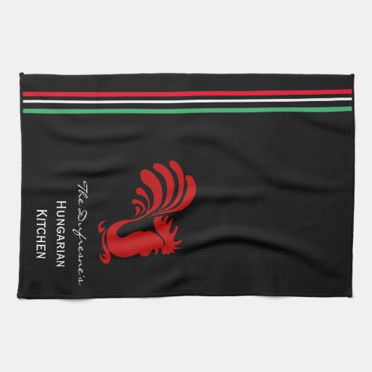 Personalisierte Ungarische Küche Geschirrtuch (Horizontal)