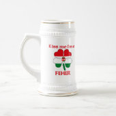 Personalisierte ungarische küssen mich, den ich bierglas (Links)