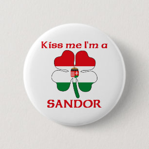 Personalisierte ungarische küssen mich, den ich button