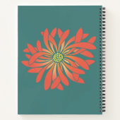 Personalisierte ungezähmte Blume Notizblock (Rückseite)