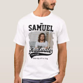 Personalisierte Uni Graduate Foto Abschluss T-Shirt (Vorderseite)