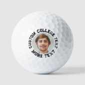 Personalisierte Uni Text Golf Balls Golfball (Vorderseite)