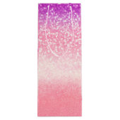 Personalisierte Unicorn Ombre Geschenktüte Für Weinflaschen (Rückseite)