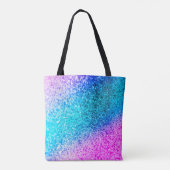 Personalisierte Unicorn Ombre Tasche (Rückseite)