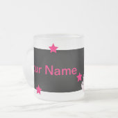 Personalisierte Unicorn-Tasse Mattglastasse (Vorderseite Links)