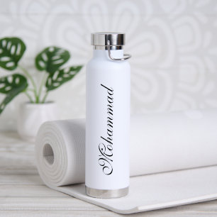 Personalisierte unik weiße Youga Trinkflasche