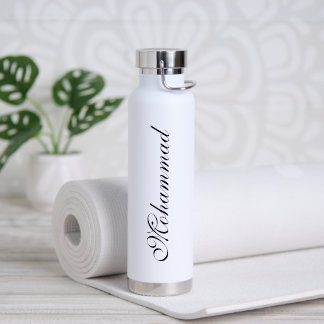 Personalisierte unik weiße Youga Trinkflasche